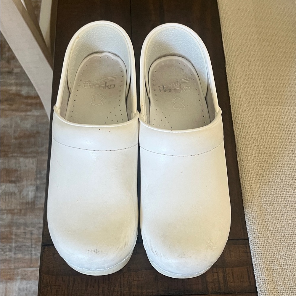 Dansko Women's White Clogs